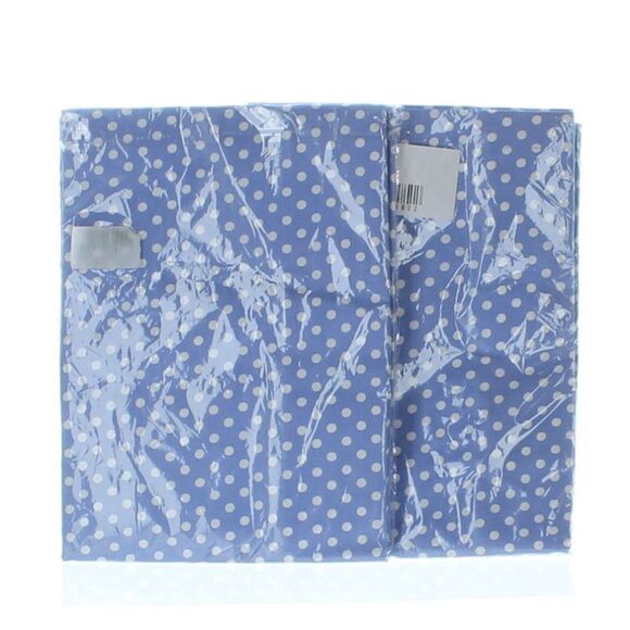 Curtain Panel Set - Blue with White Pin Dots - Picture 4 of 4